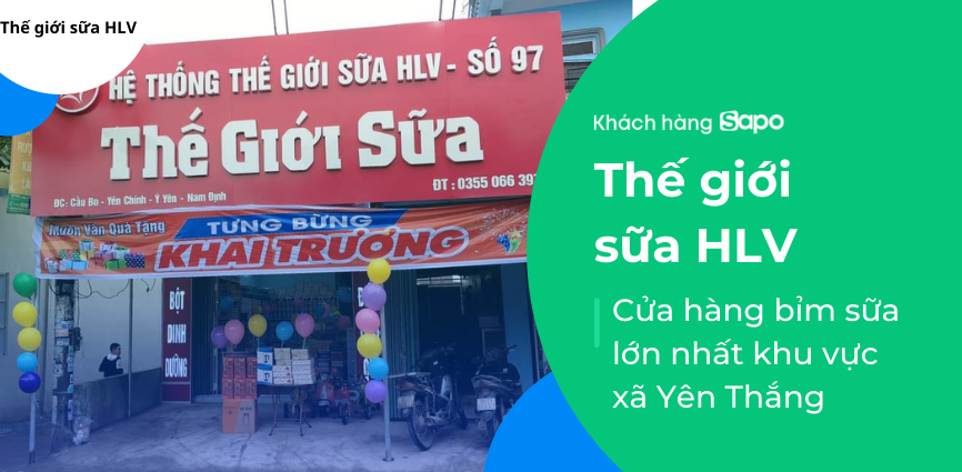Thế giới sữa HLV - Cửa hàng bỉm sữa lớn nhất khu vực xã Yên Thắng