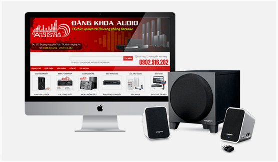 Sapo thiết kế web đồ điện tử âm thanh