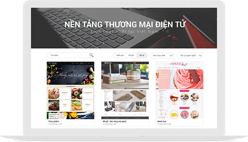 Web bán hàng ưu việt Sapo Web được +100,000 shop sử dụng