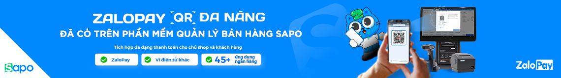 Chính thức tích hợp Zalopay QR đa năng trên Sapo