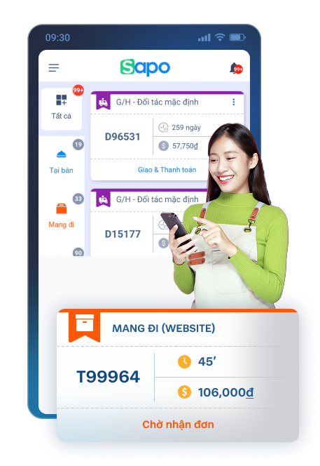 sapo phục vụ