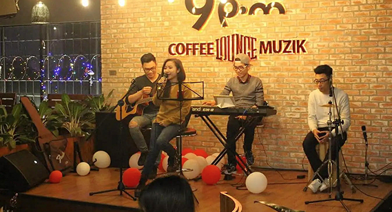 mô hình quán cafe hát cho nhau nghe