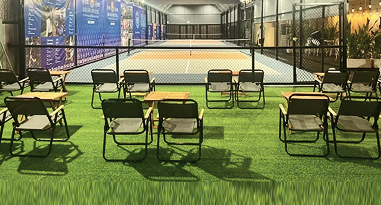 mô hình quán cafe kết hợp pickleball