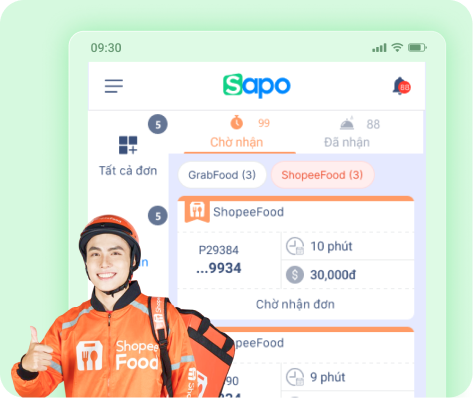 kết nối shopeefood