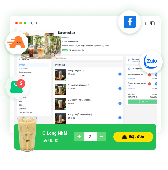 bán hàng trên web order