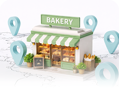 chuỗi tiệm bánh nhiều chi nhánh