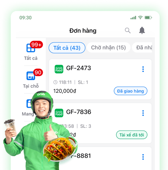 bán hàng trên GraFood