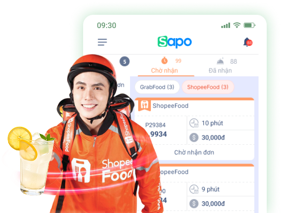 đồng bộ đơn hàng từ shopee food