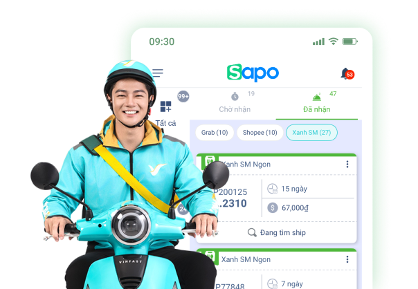 đồng bộ đơn hàng từ Xanh SM Ngon