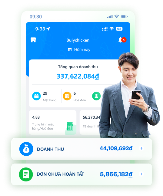 app quản lý quán bar, pub Sapo