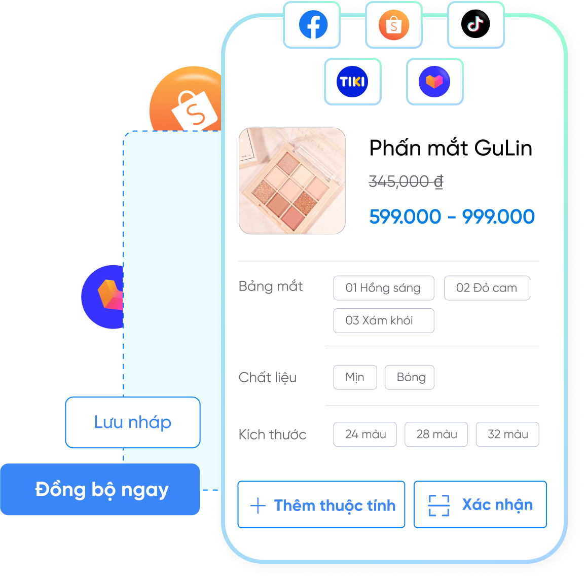 Quản lý sản phẩm tập trung trên Sapo