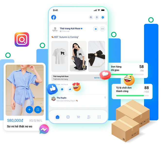 Phần mềm bán hàng Facebook Sapo giúp chủ shop kinh doanh online hiệu quả