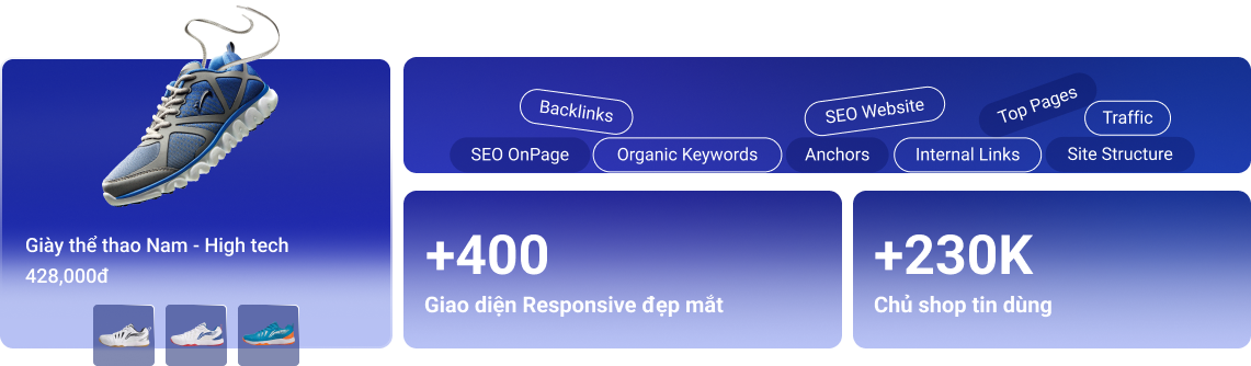 400+ giao diện website đẹp