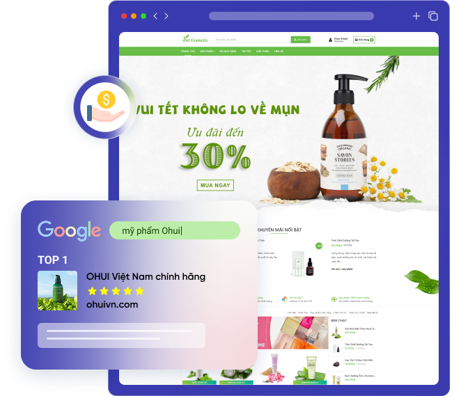 Lợi ích khi thiết kế website mỹ phẩm
