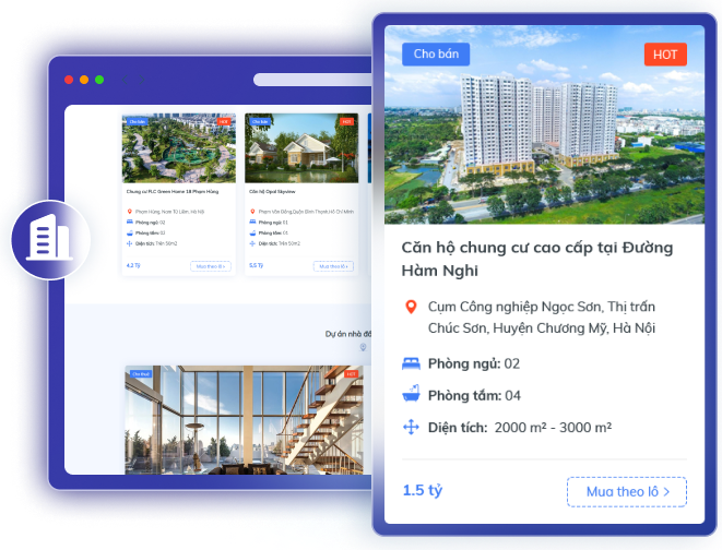 Đăng thông tin dễ dàng trên website bất động sản