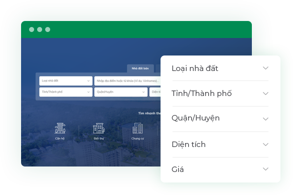 Lập website bất động sản