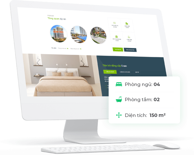Thiết kế web bất động sản giới thiệu dự án nhà đất