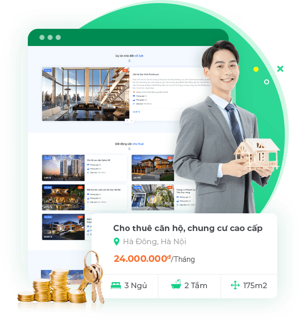 Thiết kế website môi giới nhà đất