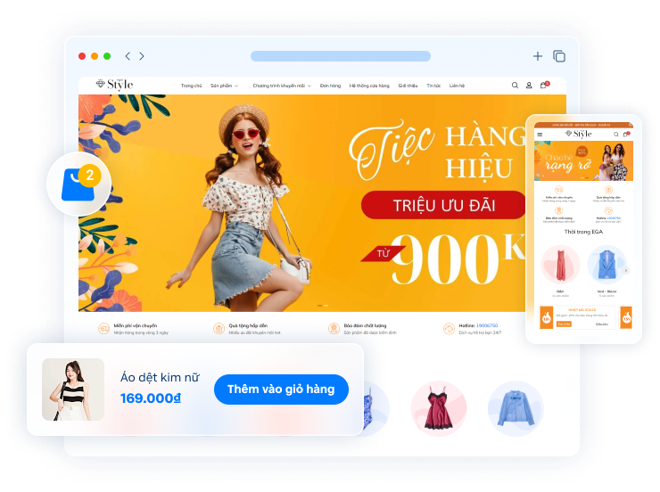 Thiết kế website thời trang chuyên nghiệp