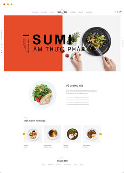 Tham khảo các giao diện thiết kế website nhà hàng đẹp do SapoWeb cung cấp