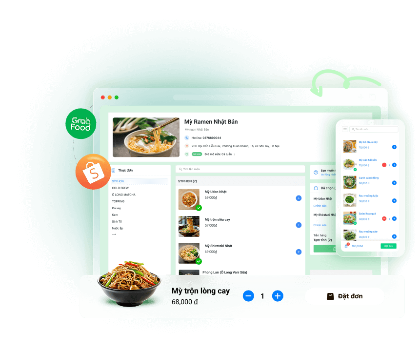 mở rộng bán online trên app giao đồ ăn