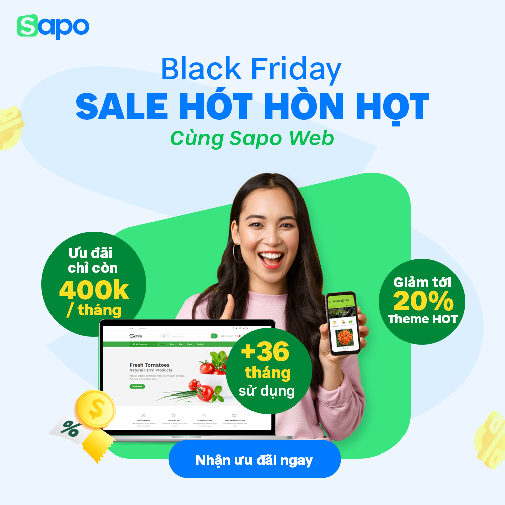 Khuyến mãi linh đình mừng sapo 15 tuổi