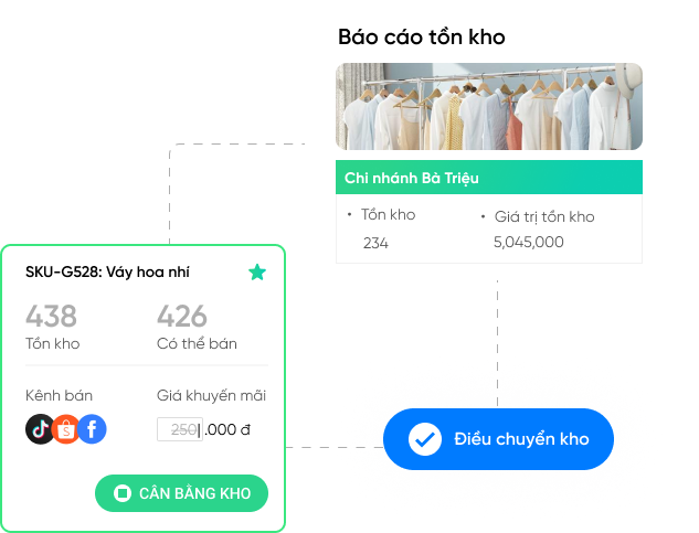 Sapo giúp chủ shop quản lý tồn kho thông minh