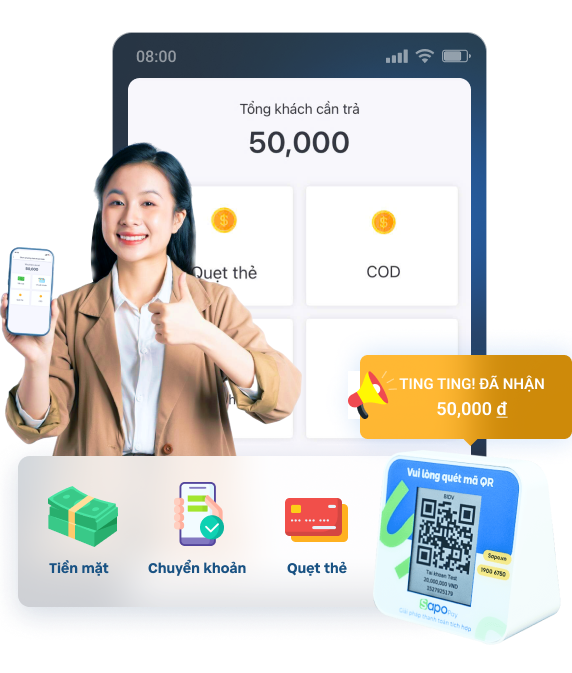 đa dạng hình thức thanh toán 