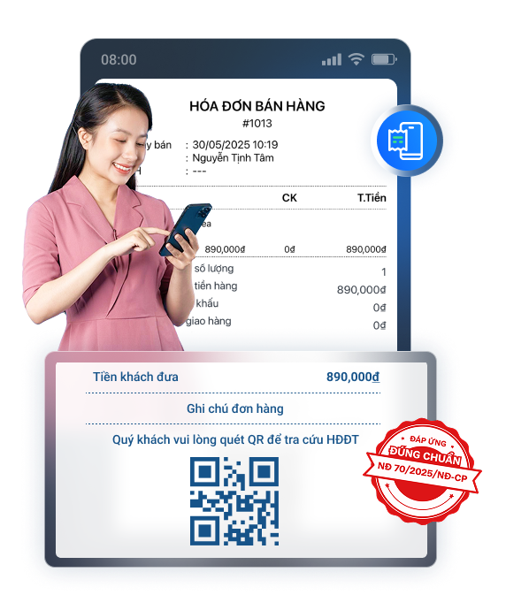xuất hđđt trên điện thoại di động