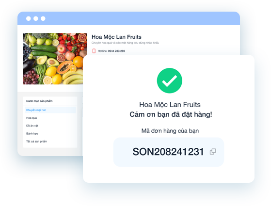 Quản lý kênh đặt hàng online