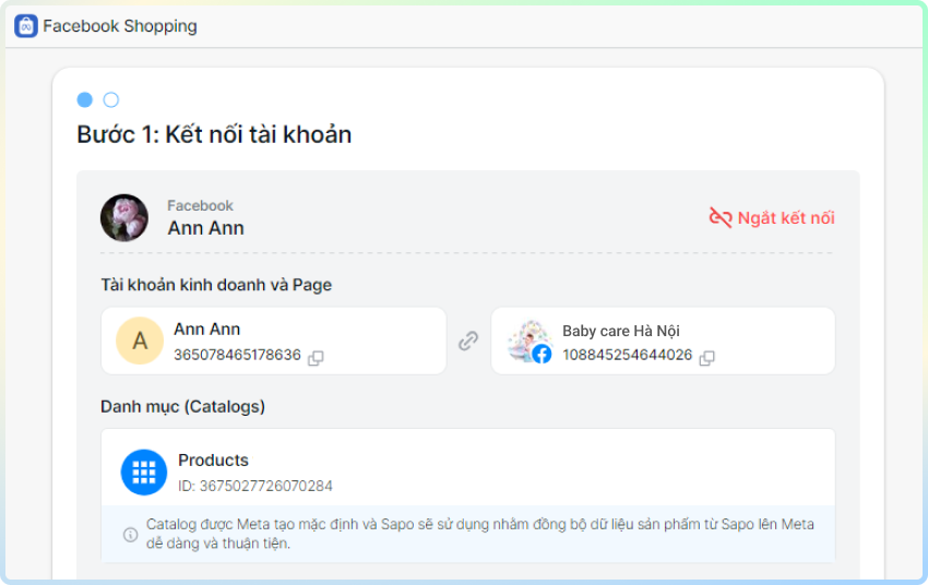 Kết nối tài khoản