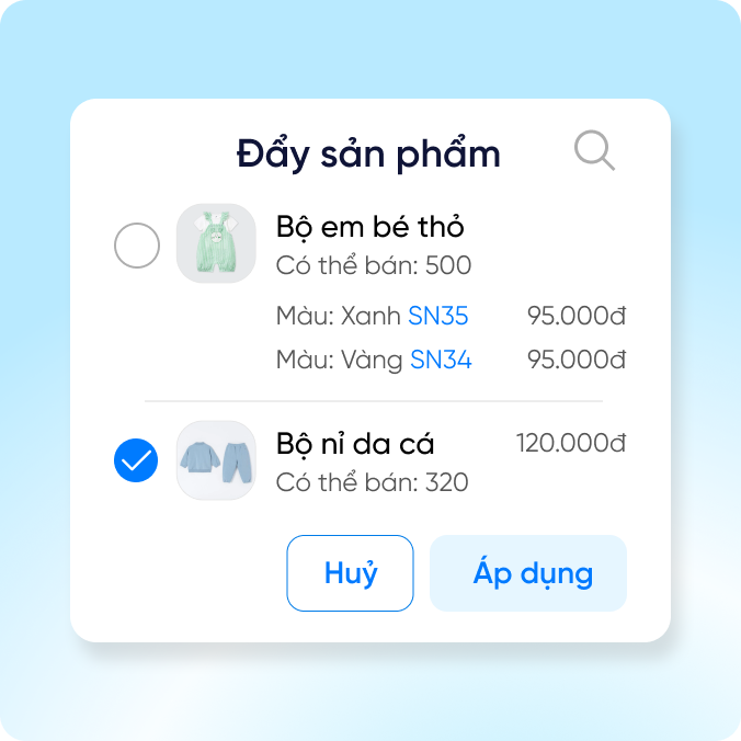 đồng bộ sản phẩm