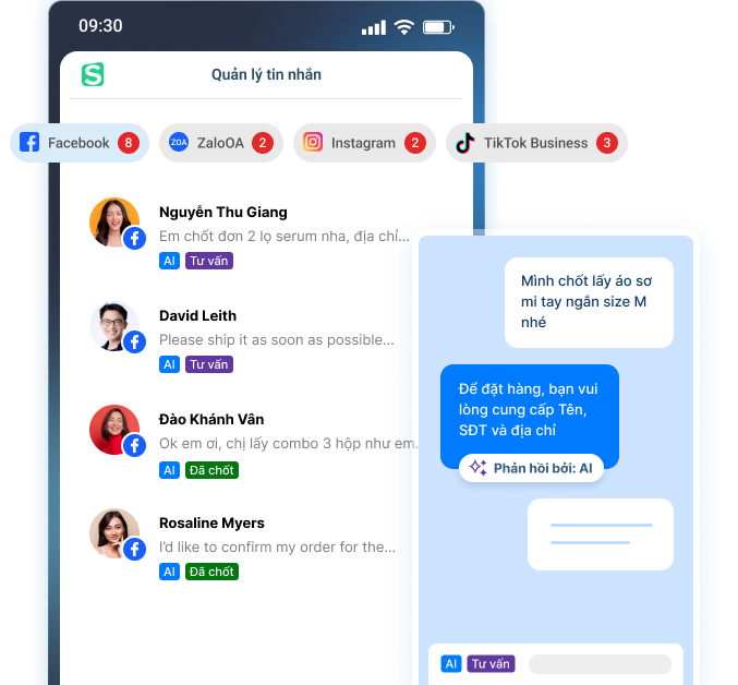 quản lý hội thoại tập trung