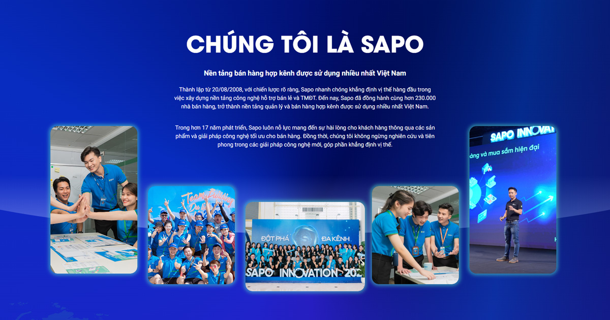 Giới thiệu về Sapo - Nền tảng quản lý và bán hàng bán hàng đa kênh