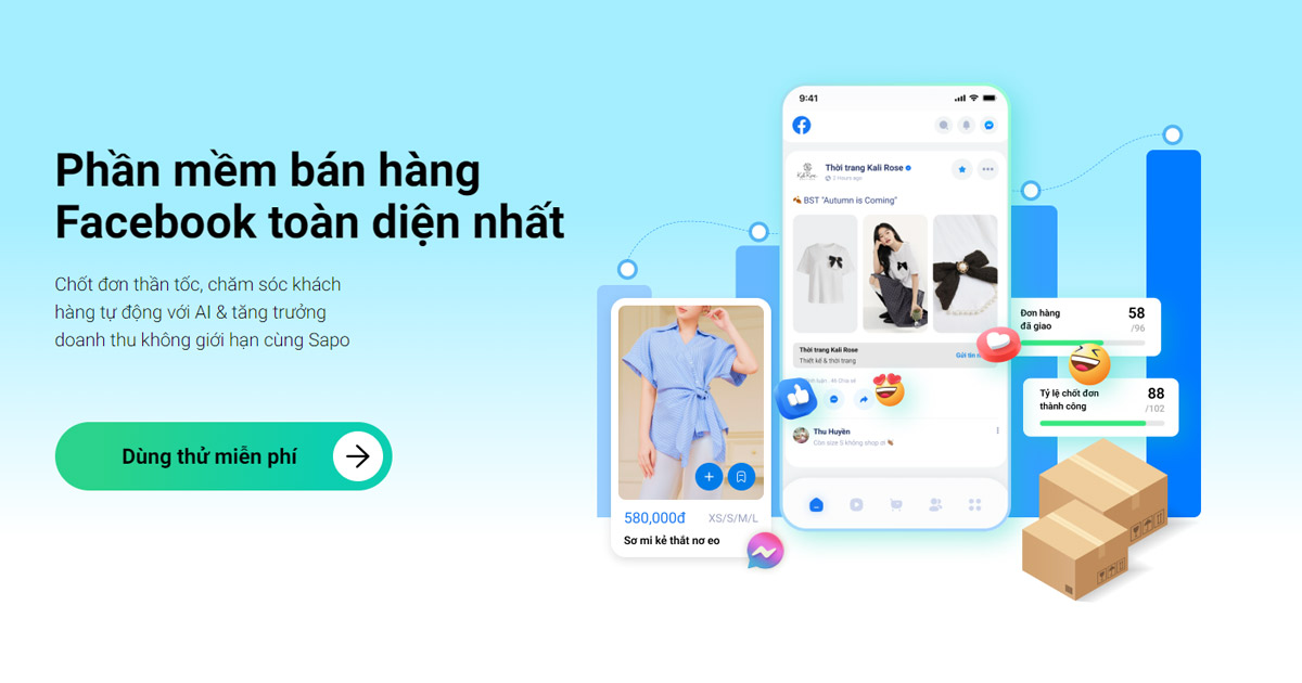 phần mềm bán hàng facebook