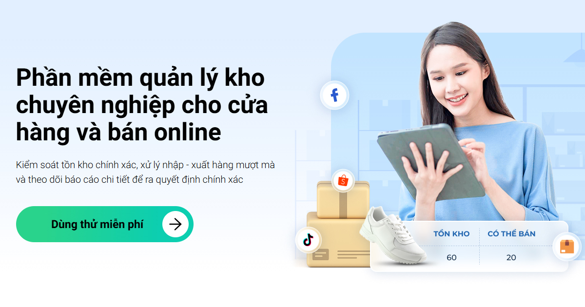 Phần mềm quản lý kho, hàng hóa Sapo POS