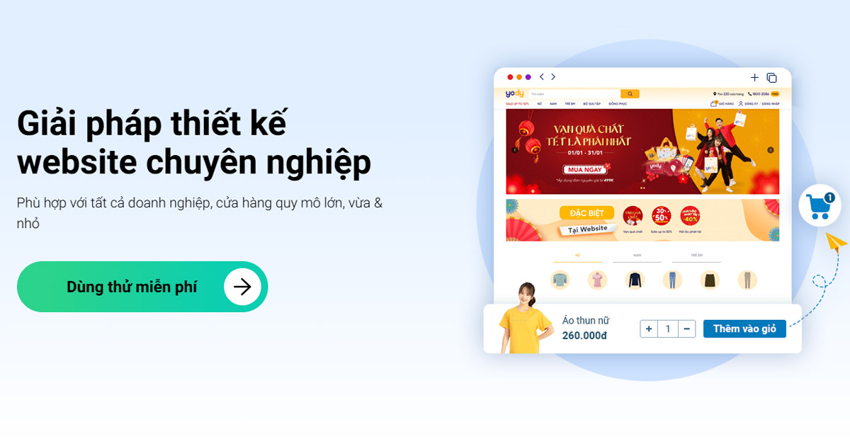 Thiết kế website đa ngành chuyên nghiệp, trọn gói | Sapo web