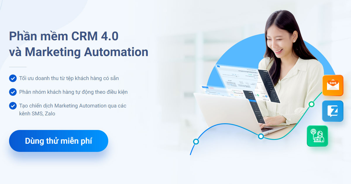 Phần mềm CRM 4.0 và Marketing Automation Sapo Hub| Dùng thử miễn phí
