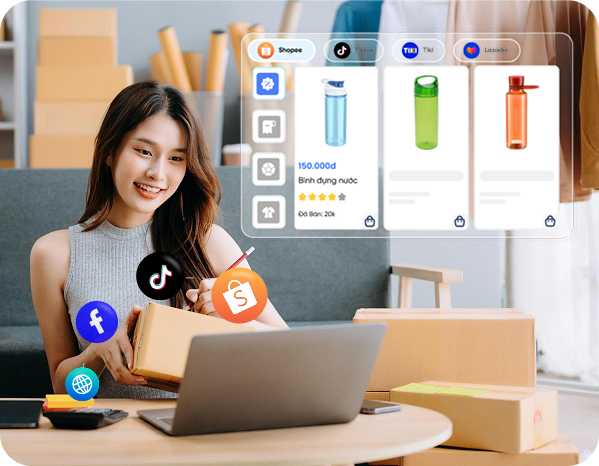 Giải pháp hợp kênh omnichannel cho nhà bán chính trên sàn TMĐT