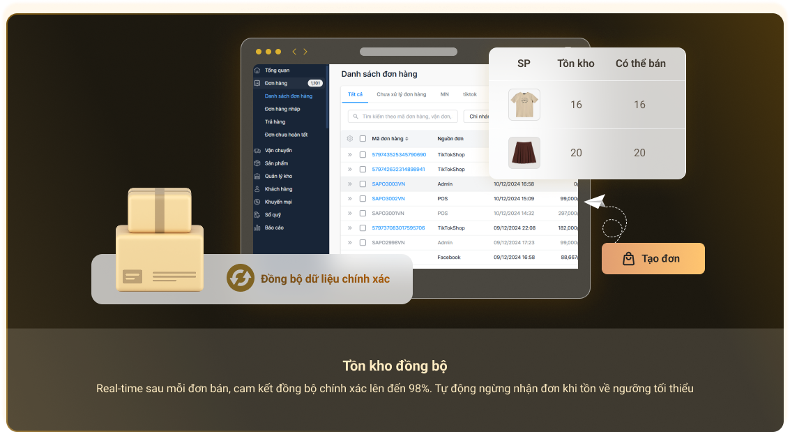 Tồn kho đồng bộ