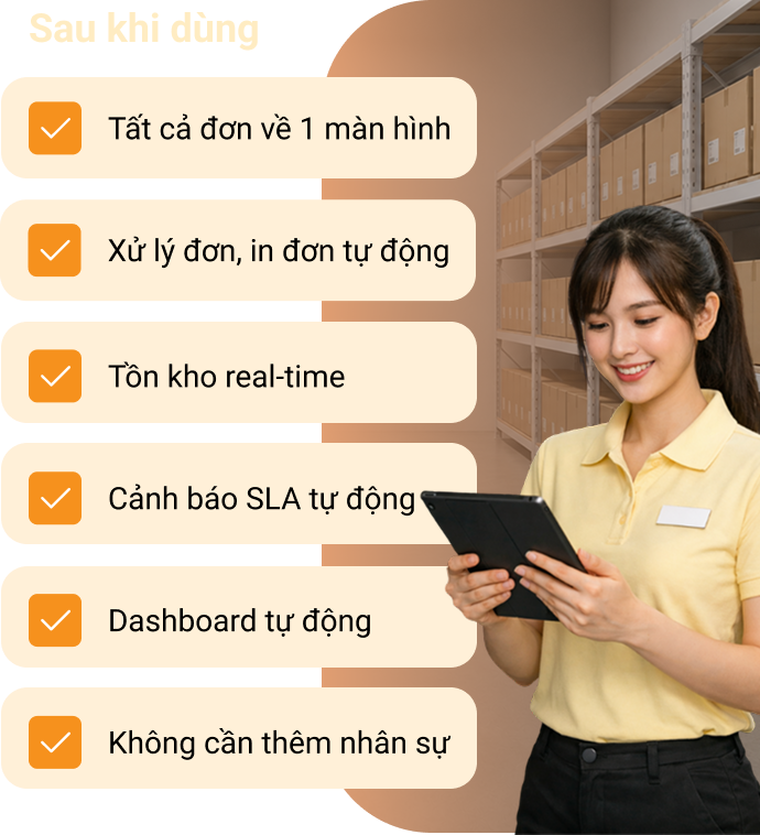 Thách thức chậm tiến độ giao hàng trên giao diện Mobile
