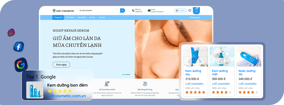 phần mềm bán hàng trên website