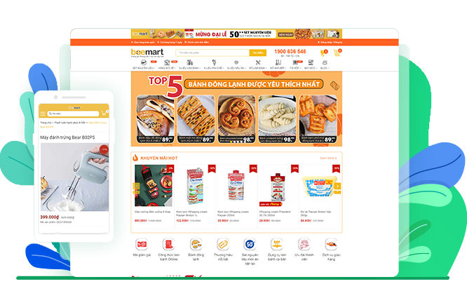 Beemart là khách hàng doanh nghiệp của Sapo Web