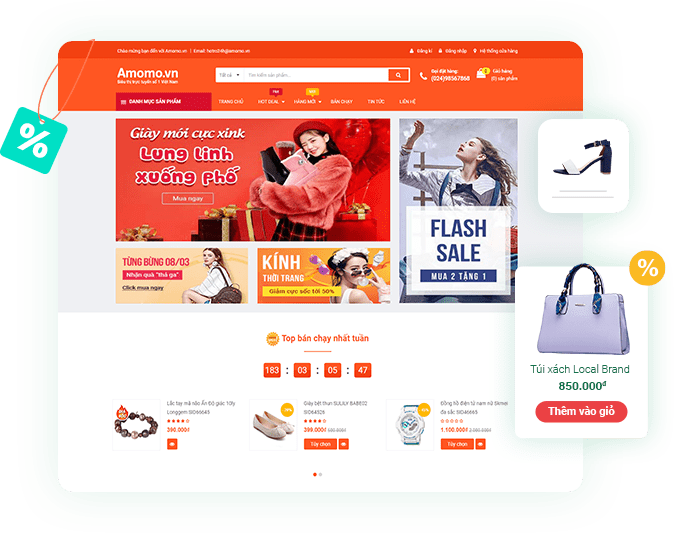 thiết kế web thương mại điện tử