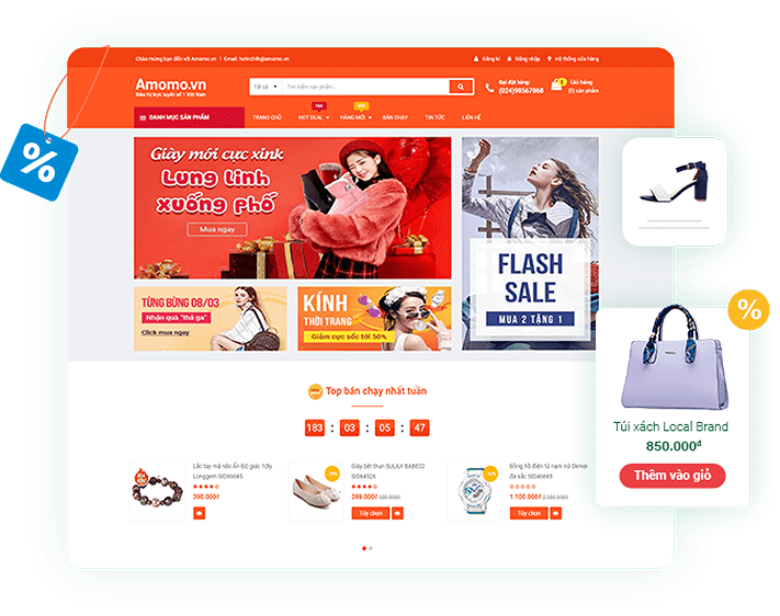 Sapo thiết kế website thương mại điện tử chuyên nghiệp