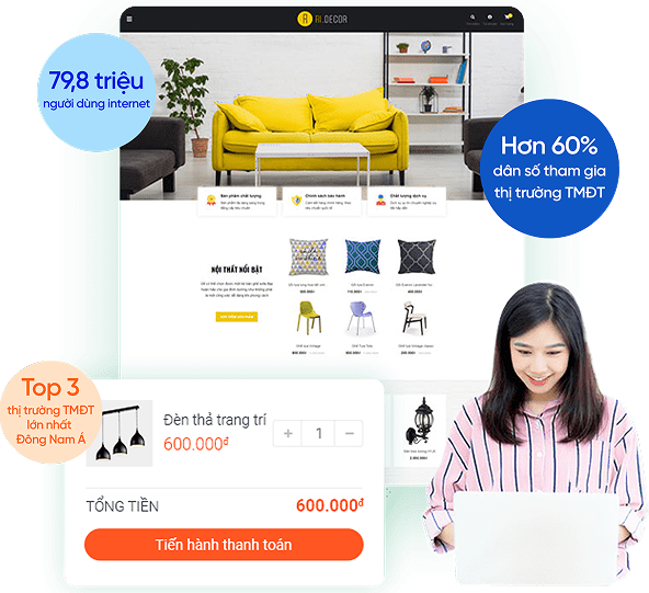 Xu hướng khi thiết kế website thương mại điện tử