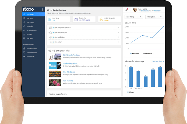Bán hàng nhanh chóng với phần mềm quản lý bán hàng Sapo POS