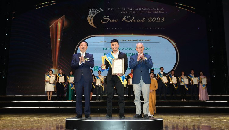 Sapo nhận danh hiệu Giải pháp công nghệ tiên phong tại Sao Khuê 2023