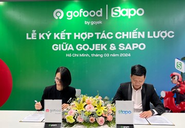 Sapo hợp tác với Gojek trong quản lý bán hàng ngành FnB