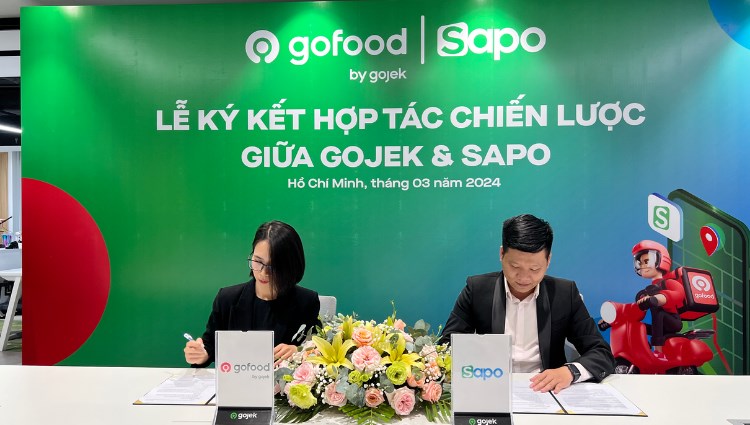 Sapo hợp tác với Gojek trong quản lý bán hàng ngành FnB